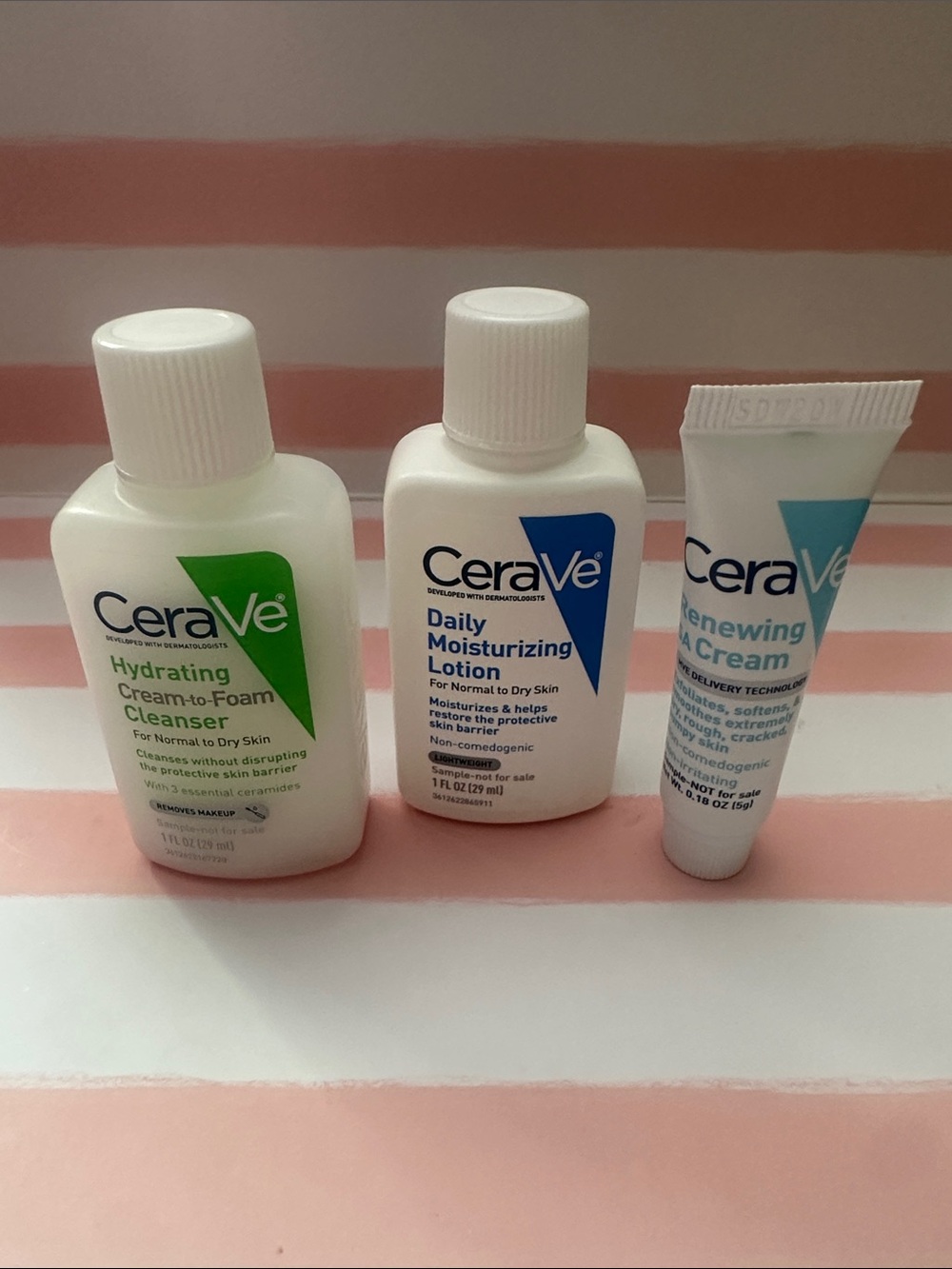 CeraVe skincare trio